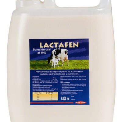 Lactafen antiparasitario para bovinos, ovinos, equinos y cerdos